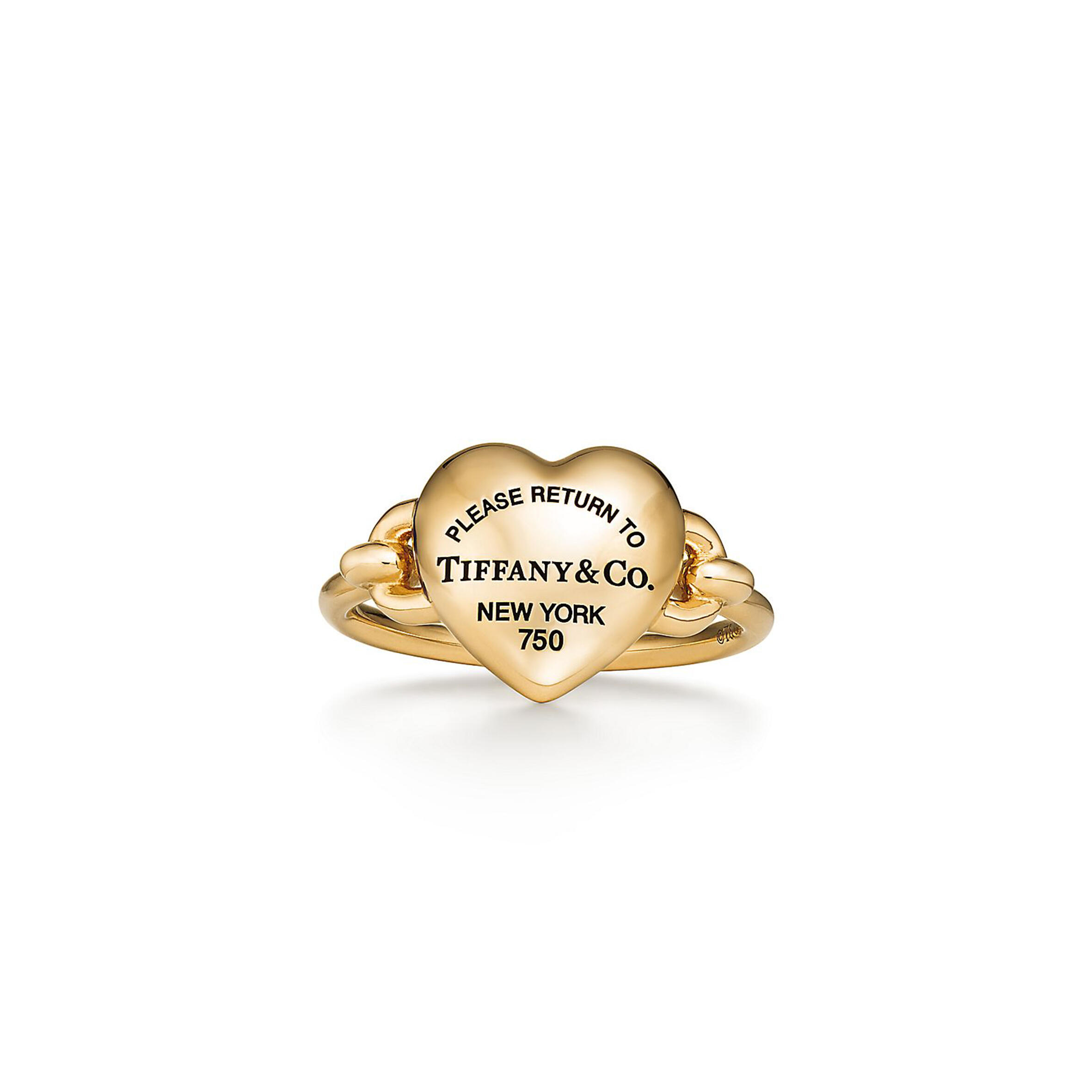 TIFFANY FULL HEART RING IN YELLOW GOLD 73583756